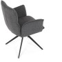 Jídelní židle, šedá, látka, DCH-D1328 GREY2