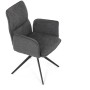 Jídelní židle, šedá, látka, DCH-D1328 GREY2