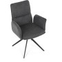 Jídelní židle, šedá, látka, DCH-D1328 GREY2