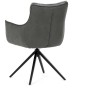 Jídelní židle, šedá, manšestrová látka, DCH-D1345 GREY2
