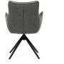 Jídelní židle, šedá, manšestrová látka, DCH-D1345 GREY2