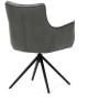 Jídelní židle, šedá, manšestrová látka, DCH-D1345 GREY2