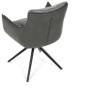 Jídelní židle, šedá, manšestrová látka, DCH-D1345 GREY2