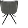 Jídelní židle, šedá, manšestrová látka, DCH-D1345 GREY2