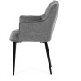 Jídelní židle, šedá, látka, DCH-J2139 GREY2