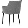 Jídelní židle, šedá, látka, DCH-J2139 GREY2