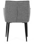 Jídelní židle, šedá, látka, DCH-J2139 GREY2