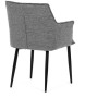 Jídelní židle, šedá, látka, DCH-J2139 GREY2