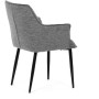 Jídelní židle, šedá, látka, DCH-J2139 GREY2