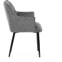 Jídelní židle, šedá, látka, DCH-J2139 GREY2