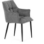 Jídelní židle, šedá, látka, DCH-J2139 GREY2