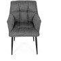 Jídelní židle, šedá, látka, DCH-J2139 GREY2