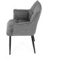 Jídelní židle, šedá, látka, DCH-J2139 GREY2