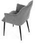 Jídelní židle, šedá, látka, DCH-J2139 GREY2