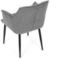 Jídelní židle, šedá, látka, DCH-J2139 GREY2