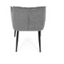 Jídelní židle, šedá, látka, DCH-J2139 GREY2