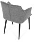 Jídelní židle, šedá, látka, DCH-J2139 GREY2