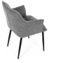 Jídelní židle, šedá, látka, DCH-J2139 GREY2