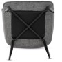 Jídelní židle, šedá, látka, DCH-J2139 GREY2