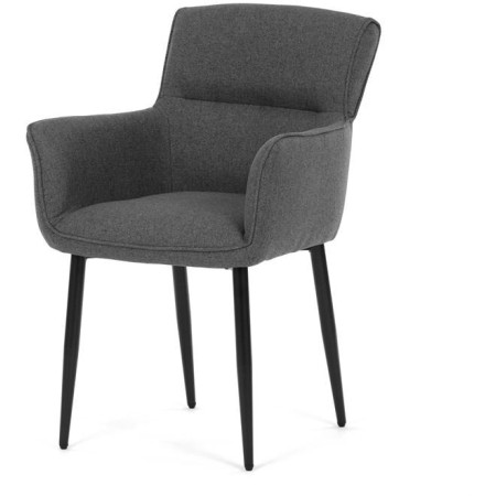 Jídelní židle, šedá, látka, DCH-J2159 GREY2