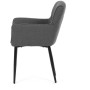 Jídelní židle, šedá, látka, DCH-J2159 GREY2