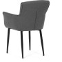Jídelní židle, šedá, látka, DCH-J2159 GREY2