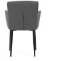 Jídelní židle, šedá, látka, DCH-J2159 GREY2