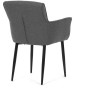 Jídelní židle, šedá, látka, DCH-J2159 GREY2