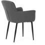 Jídelní židle, šedá, látka, DCH-J2159 GREY2