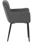 Jídelní židle, šedá, látka, DCH-J2159 GREY2