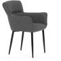 Jídelní židle, šedá, látka, DCH-J2159 GREY2