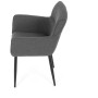 Jídelní židle, šedá, látka, DCH-J2159 GREY2