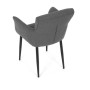 Jídelní židle, šedá, látka, DCH-J2159 GREY2