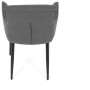 Jídelní židle, šedá, látka, DCH-J2159 GREY2