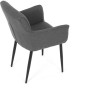 Jídelní židle, šedá, látka, DCH-J2159 GREY2