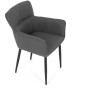 Jídelní židle, šedá, látka, DCH-J2159 GREY2