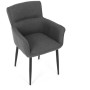 Jídelní židle, šedá, látka, DCH-J2159 GREY2