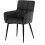 Jídelní židle, šedá, látka, DCH-P3146 GREY2
