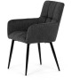 Jídelní židle, šedá, látka, DCH-P3146 GREY2