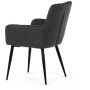 Jídelní židle, šedá, látka, DCH-P3146 GREY2