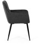 Jídelní židle, šedá, látka, DCH-P3146 GREY2