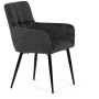 Jídelní židle, šedá, látka, DCH-P3146 GREY2