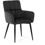 Jídelní židle, šedá, látka, DCH-P3146 GREY2
