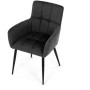 Jídelní židle, šedá, látka, DCH-P3146 GREY2
