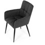 Jídelní židle, šedá, látka, DCH-P3146 GREY2