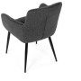Jídelní židle, šedá, látka, DCH-P3146 GREY2
