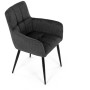 Jídelní židle, šedá, látka, DCH-P3146 GREY2