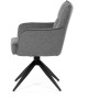 Jídelní židle, šedá, látka, DCH-P3170 GREY2
