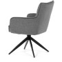 Jídelní židle, šedá, látka, DCH-P3170 GREY2