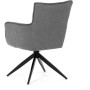Jídelní židle, šedá, látka, DCH-P3170 GREY2